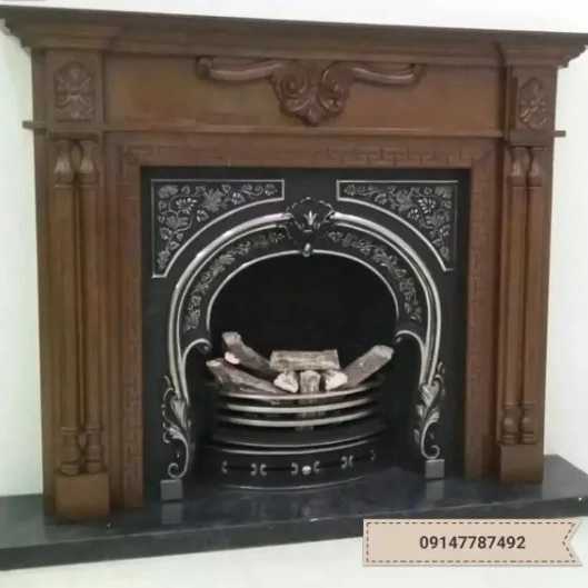 شومینه های کلاسیک(برقی،گازی،چدنی)با فرم چوب