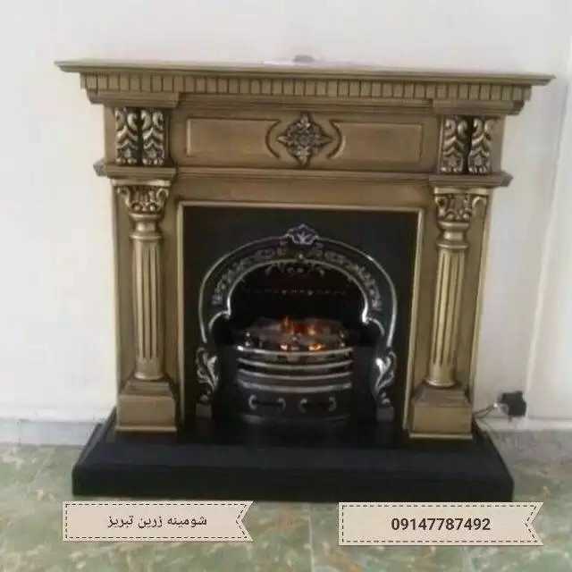 شومینه های کلاسیک(برقی،گازی،چدنی)با فرم چوب