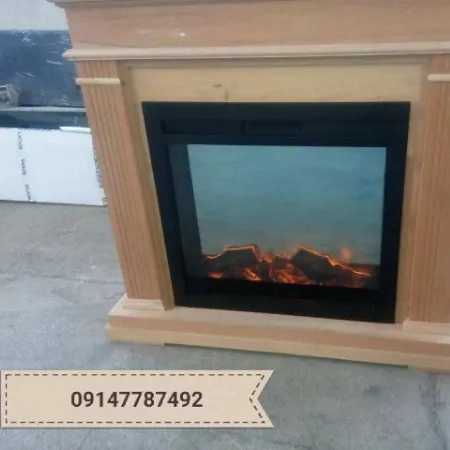 شومینه های کلاسیک(برقی،گازی،چدنی)با فرم چوب و سنگ