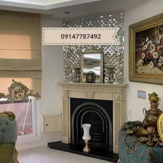 شومینه های کلاسیک(برقی،گازی،چدنی)با فرم چوب و سنگ
