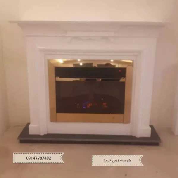 شومینه های کلاسیک(برقی،گازی،چدنی)با فرم چوب و سنگ