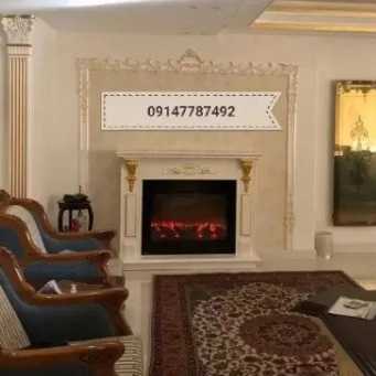 شومینه های کلاسیک(برقی،گازی،چدنی)با فرم چوب و سنگ