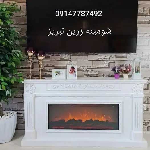 شومینه های کلاسیک(برقی،گازی،چدنی)با فرم چوب و سنگ
