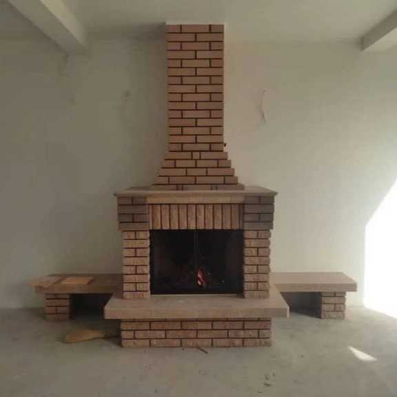 شومینه و باربیکیو و آجر نمای سنتی خوشحال