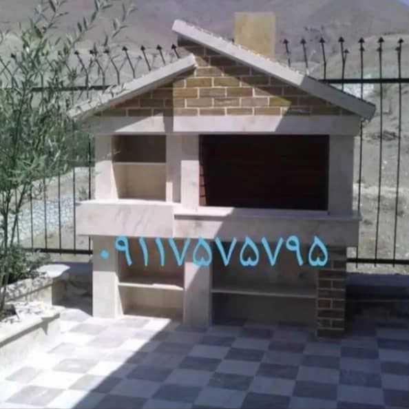 شومینه و باربیکیو و آجر نمای سنتی خوشحال