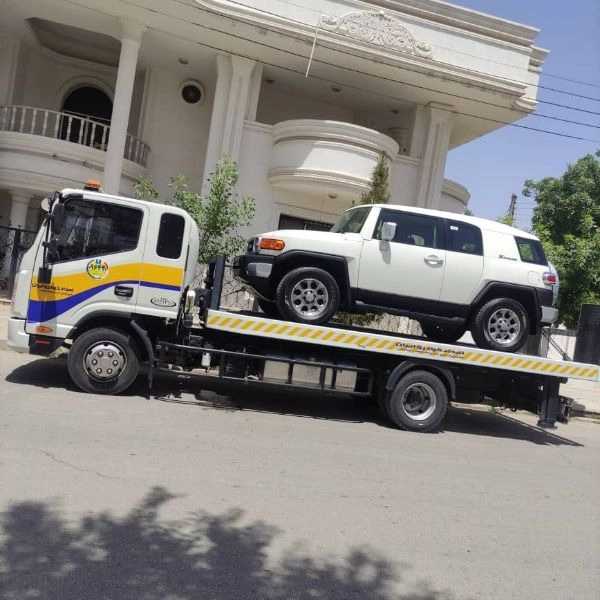 ماشین کش کفی بر و امدادخودرو رشیدی در بم کرمان