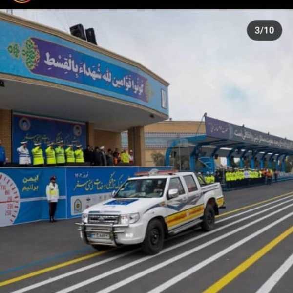 حضور امداد خودرو قروین نماینده کانون جهانگردی و اتومبیلرانی در همایش بزرگ ترافیکی پلیس راهور