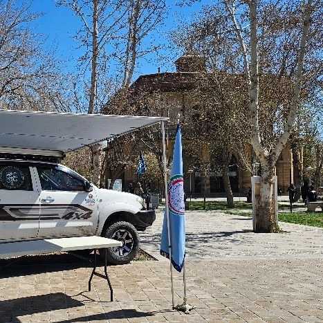 حضور امداد خودرو قزوین نماینده کانون جهانگردی و اتومبیلرانی در اولین نمایشگاه خودرو های کلاسیک استان قزوین
