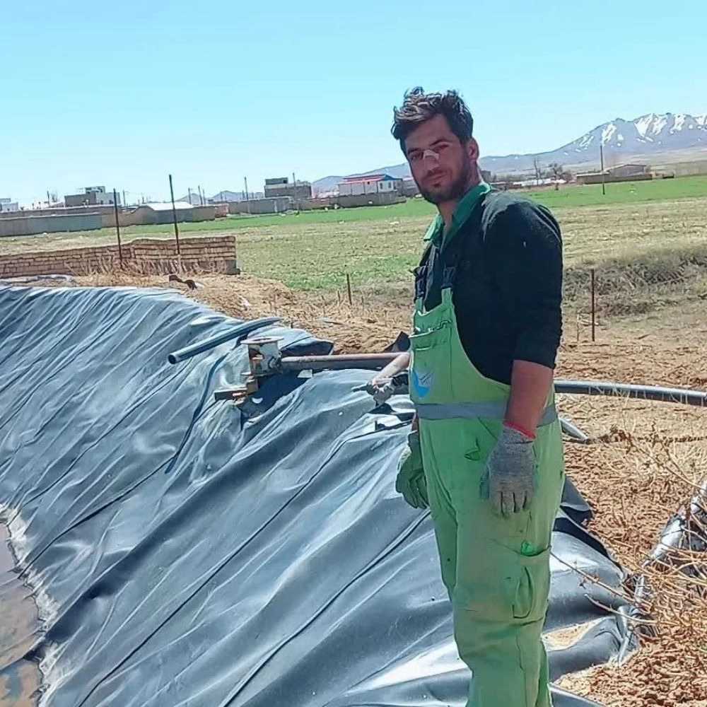 ساخت استخر کشاورزی ژئوممبران شیرمردی