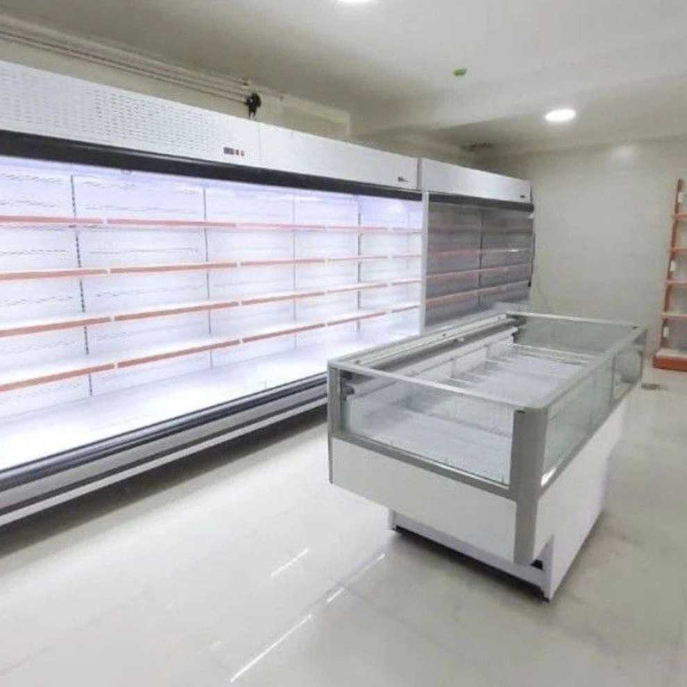 کولاک سرما، تولید یخچال صنعتی فروشگاهی سردخانه هاپیر مارکت در کرج