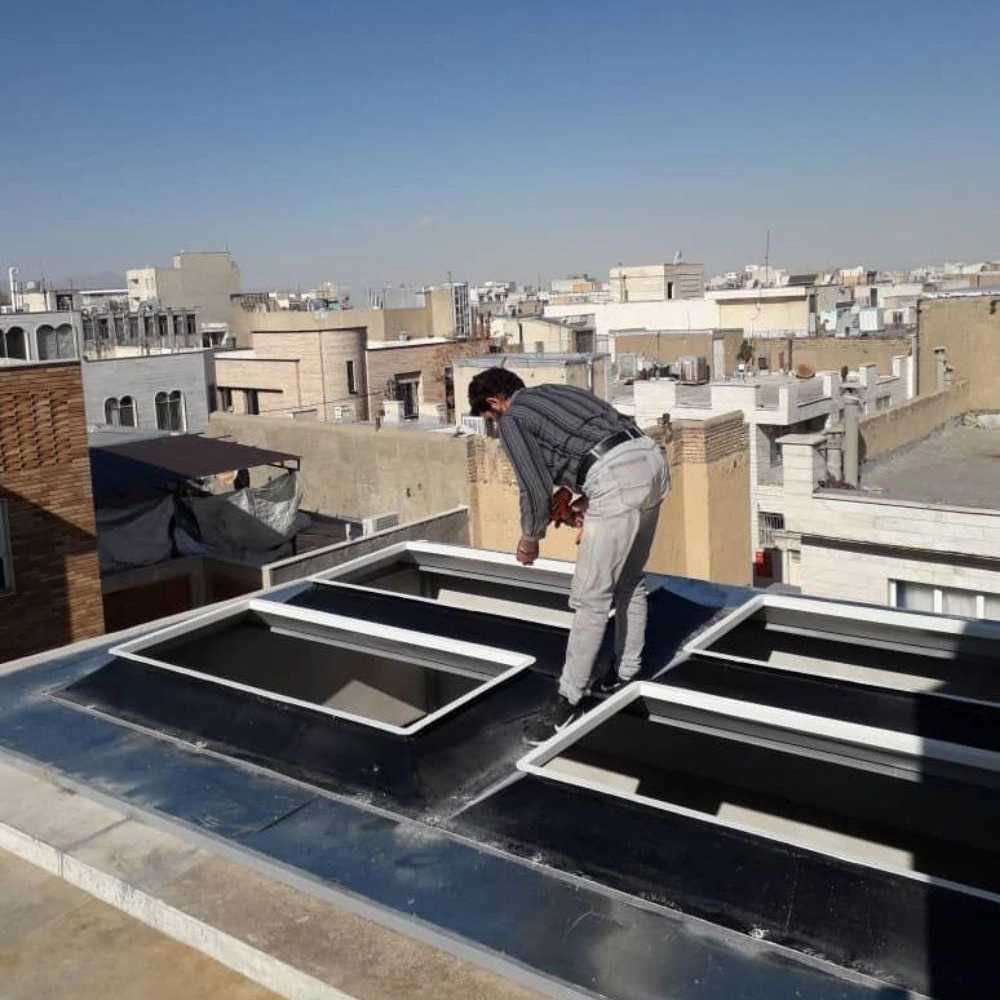 طراحی و اجرای نورگیر حبابی و پوشش سقف در اراک
