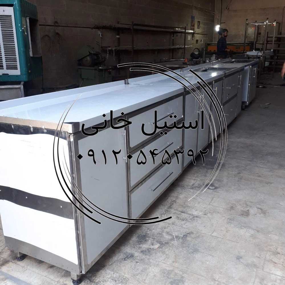 کابینت زمینی استیل