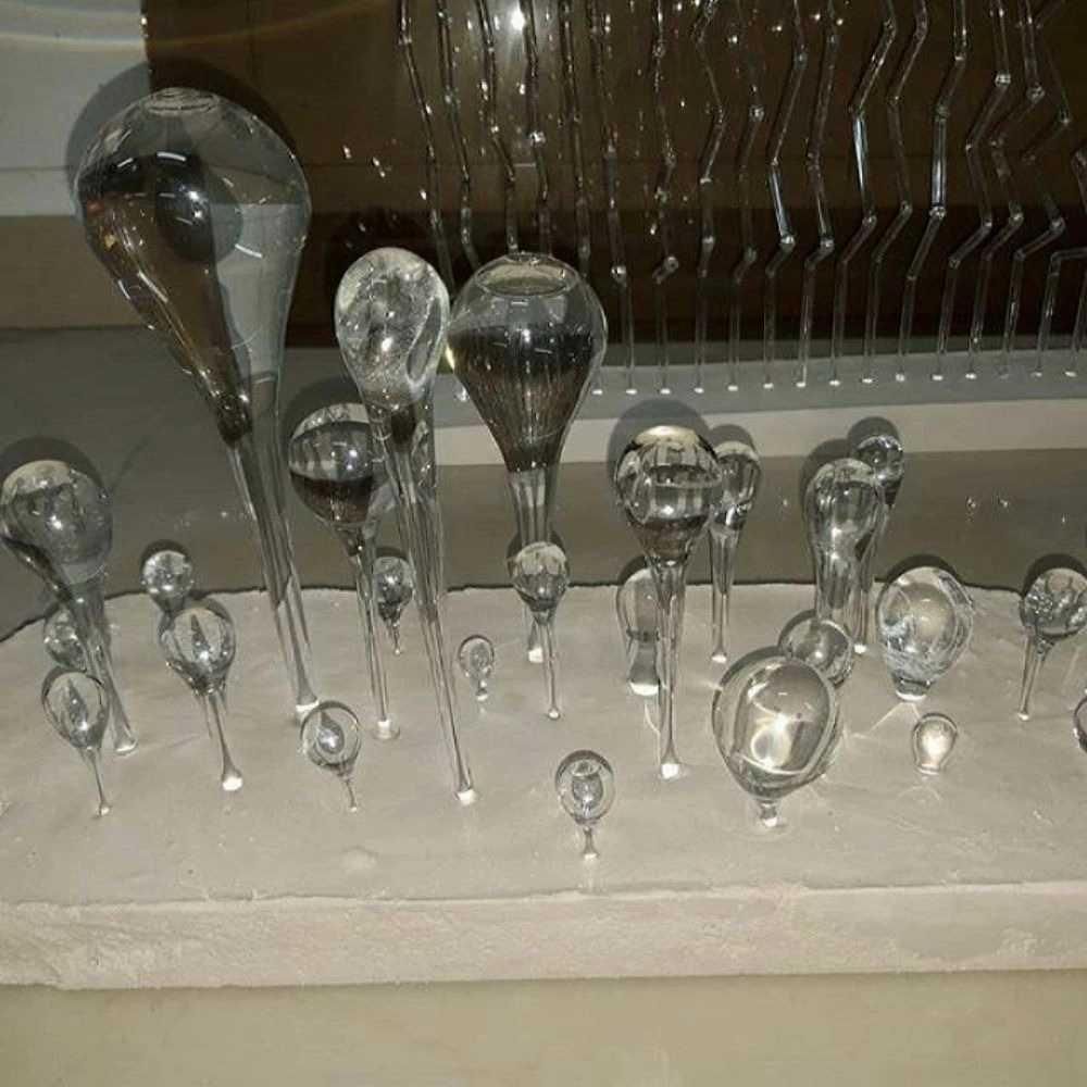 ساخت مجسمه و حباب شیشه ای با حرارت مستقیم دهاقین