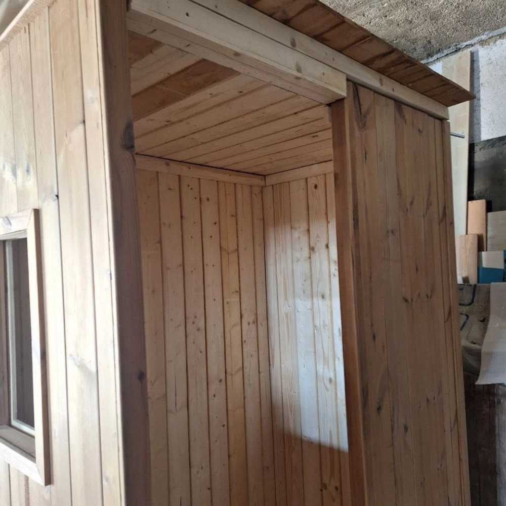 ساخت سونای سیار با چوب ترمو