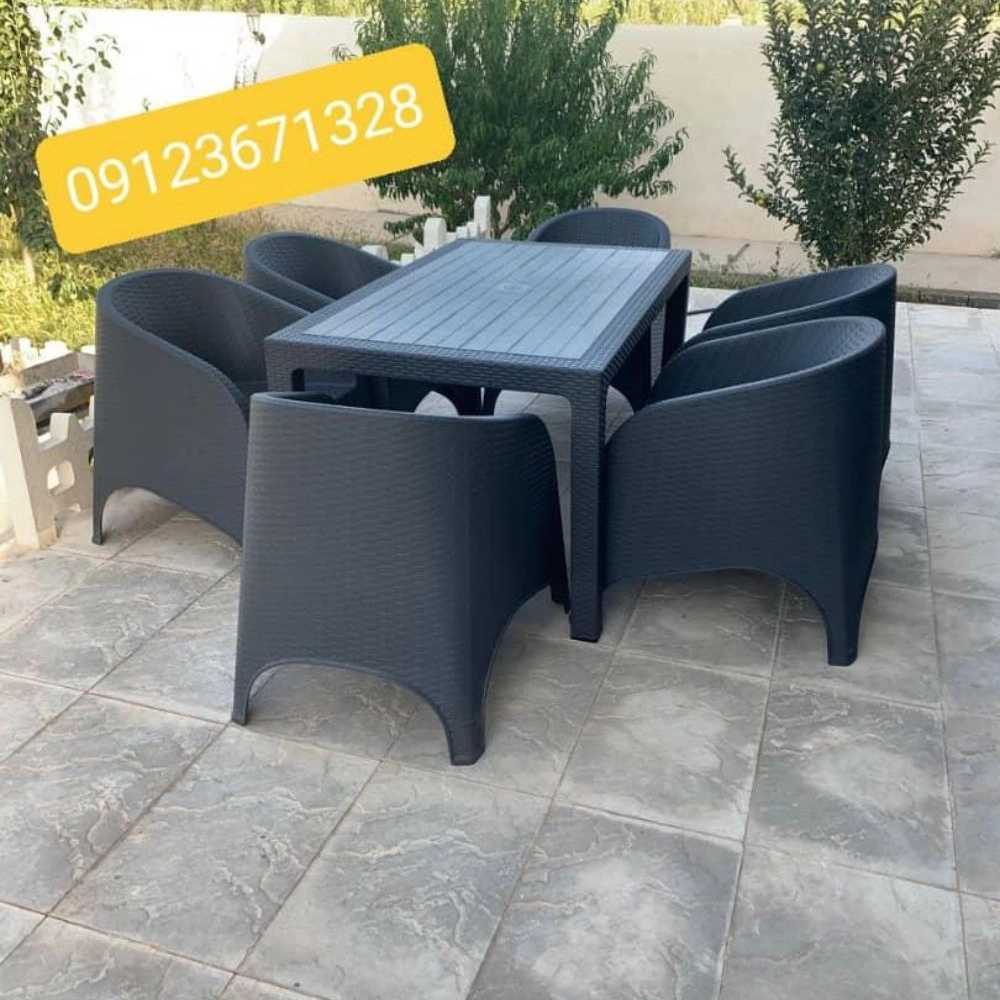 ست نهار خوری مبل حصیری