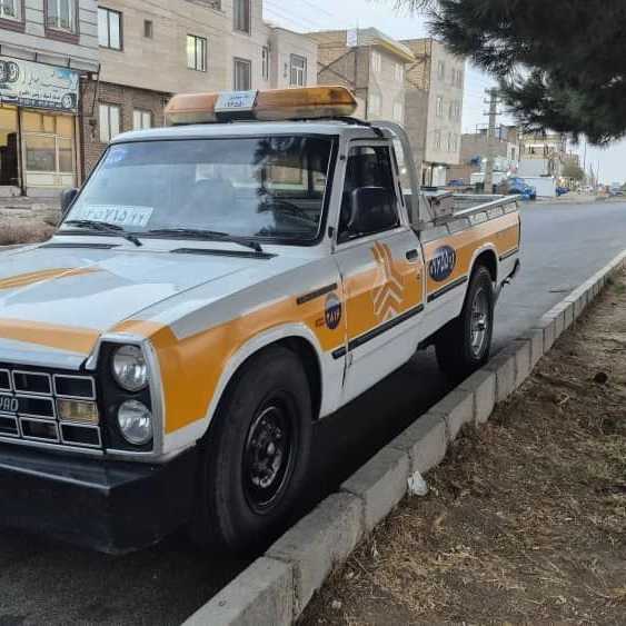 حمل خودرو تصادفی با یدک‌کش نیسان تاکستان