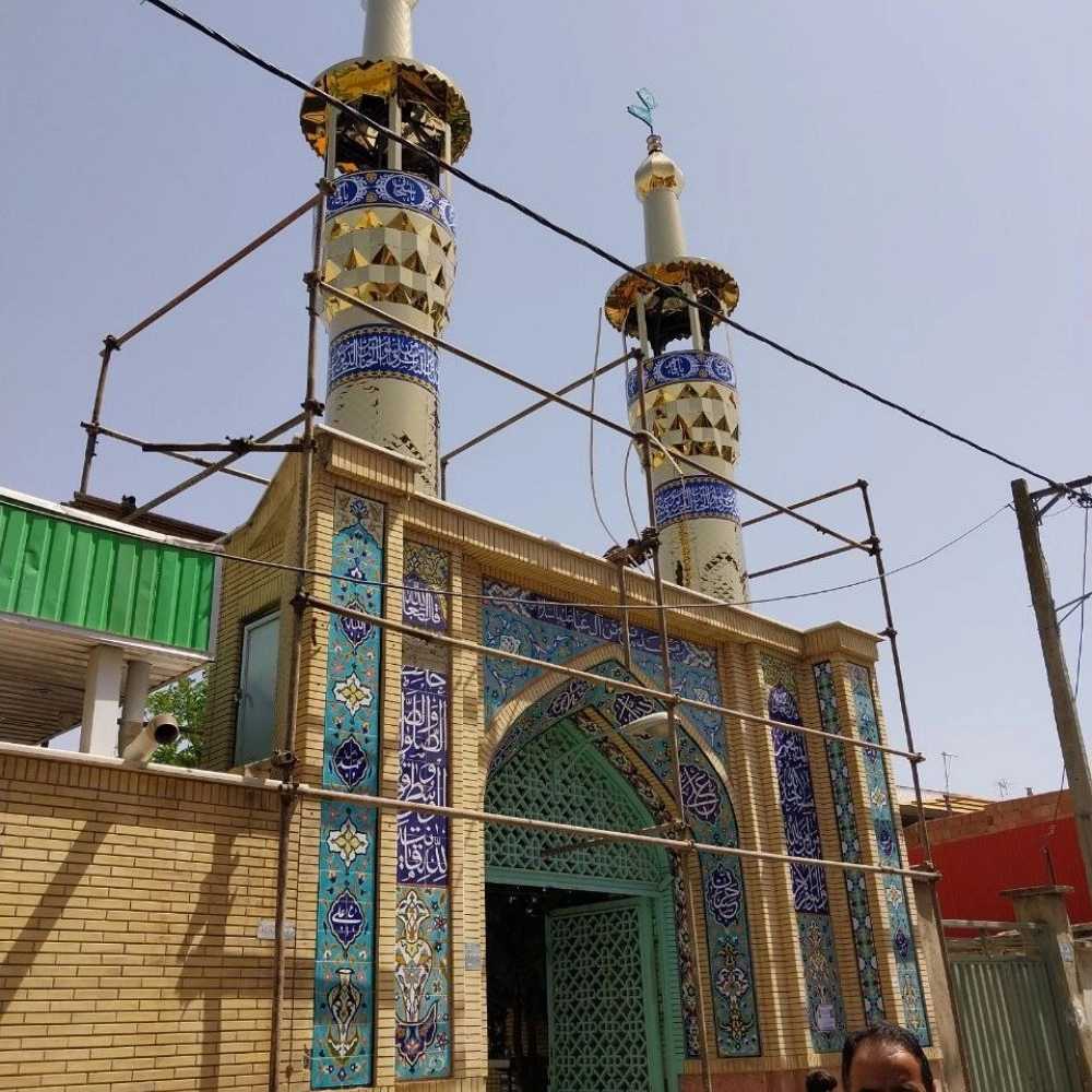اجرا و ساخت گنبد فلزی گلدسته و شبستان در بابل