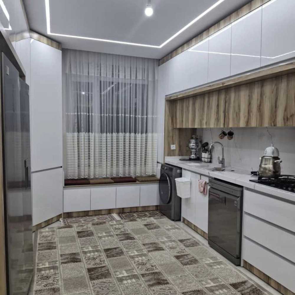 کابینت هایکلاس با ترکیب طرح چوب ام دی اف