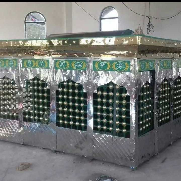 ضریح سازی با روکش استیل نقره ای