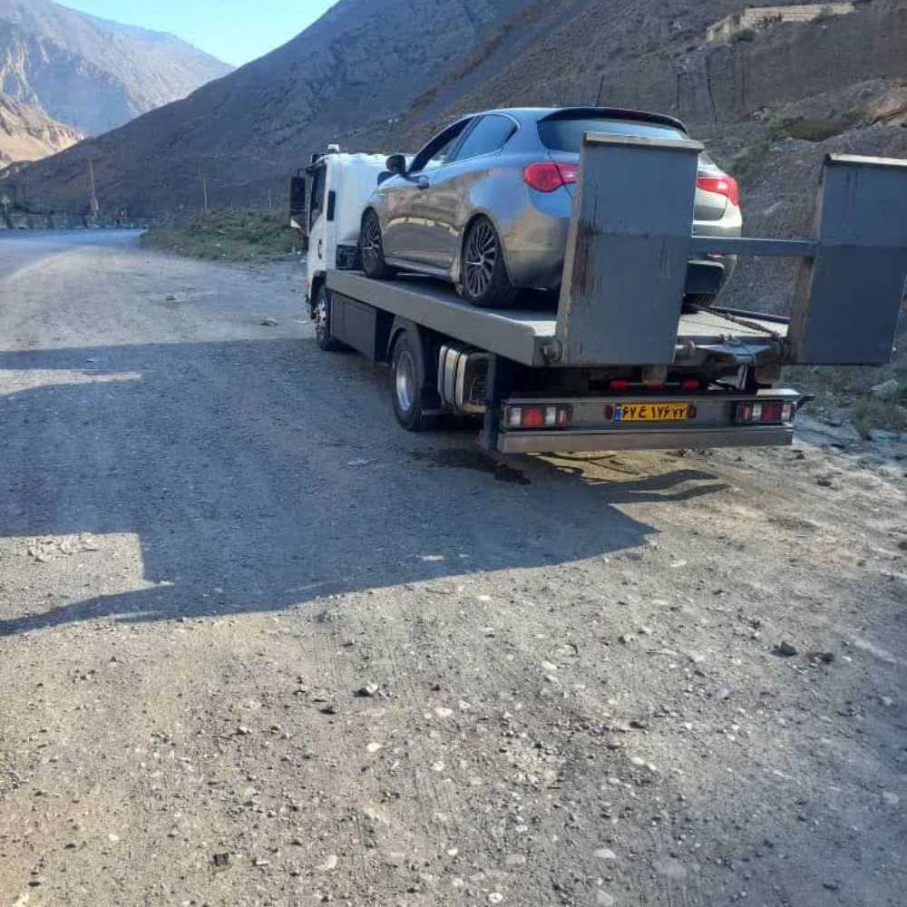 خودرو بر و جرثقیل جاده هراز قائم در مازندران