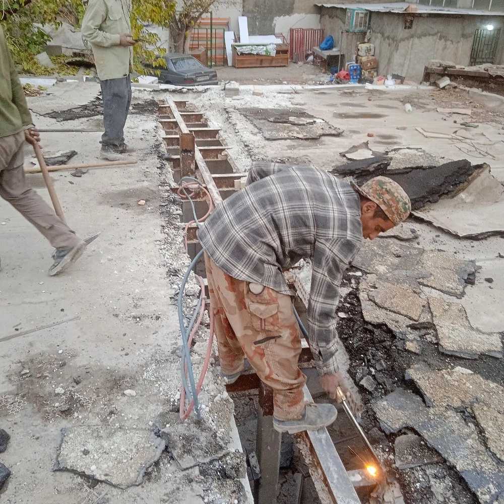 تخریب ساختمان جنوب تهران