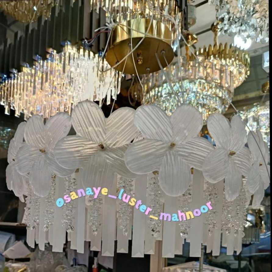لوستر گلریس فلت سفید