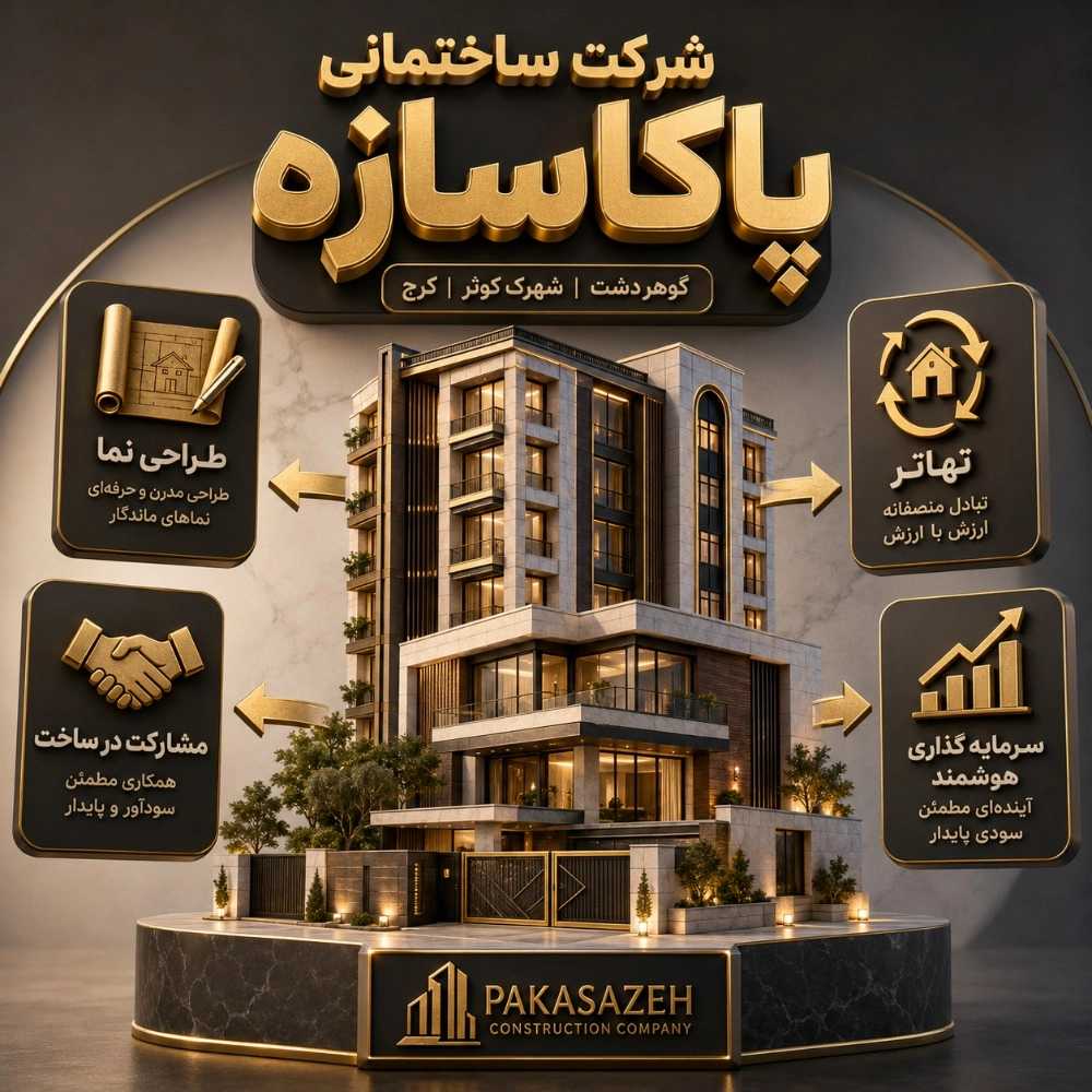 سازنده برتر ویلا و ساختمان‌های لوکس در کرج و کردان
