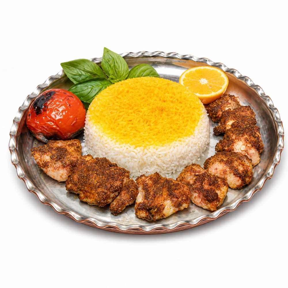 چلو جوجه کباب عربی(ران)