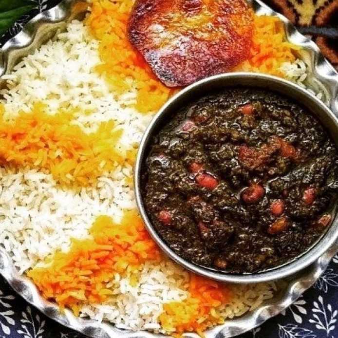 چلو قرمه پرسی