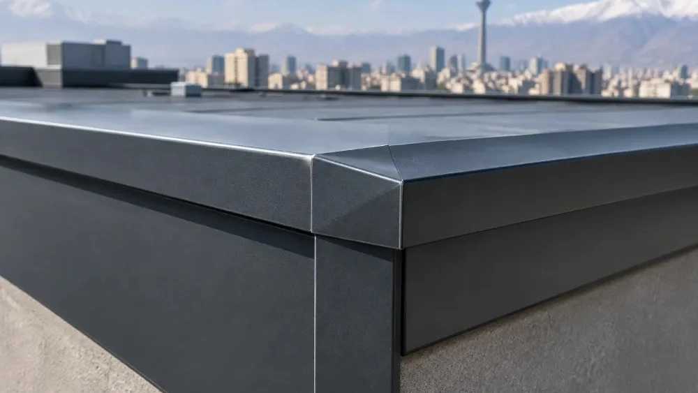 پوشش گستر آسیا پیران، اجرای نما فلزی فلاشینگ و کلاهک پره ای در تهران