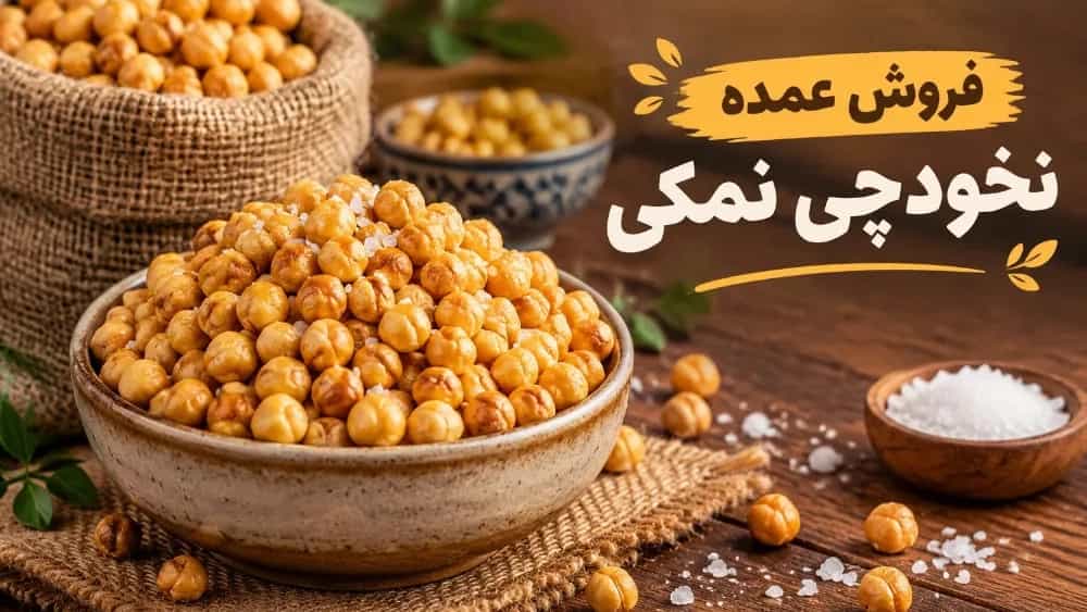 فروش عمده نخودچی نمکی با قیمت تولیدکننده