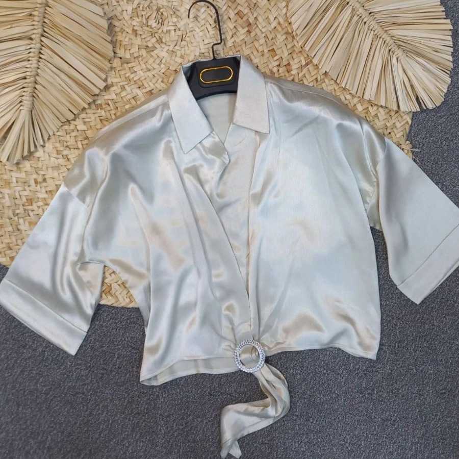 شومیز گره ای کد 15635