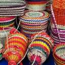 صنایع دستی حصیری بانوی شمالی خانم صانعی در خمام گیلان