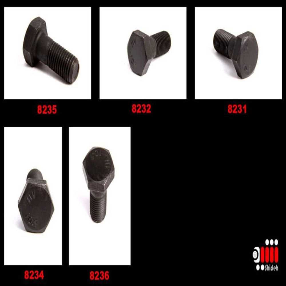 پیچ فولادی شش گوش تمام رزوه