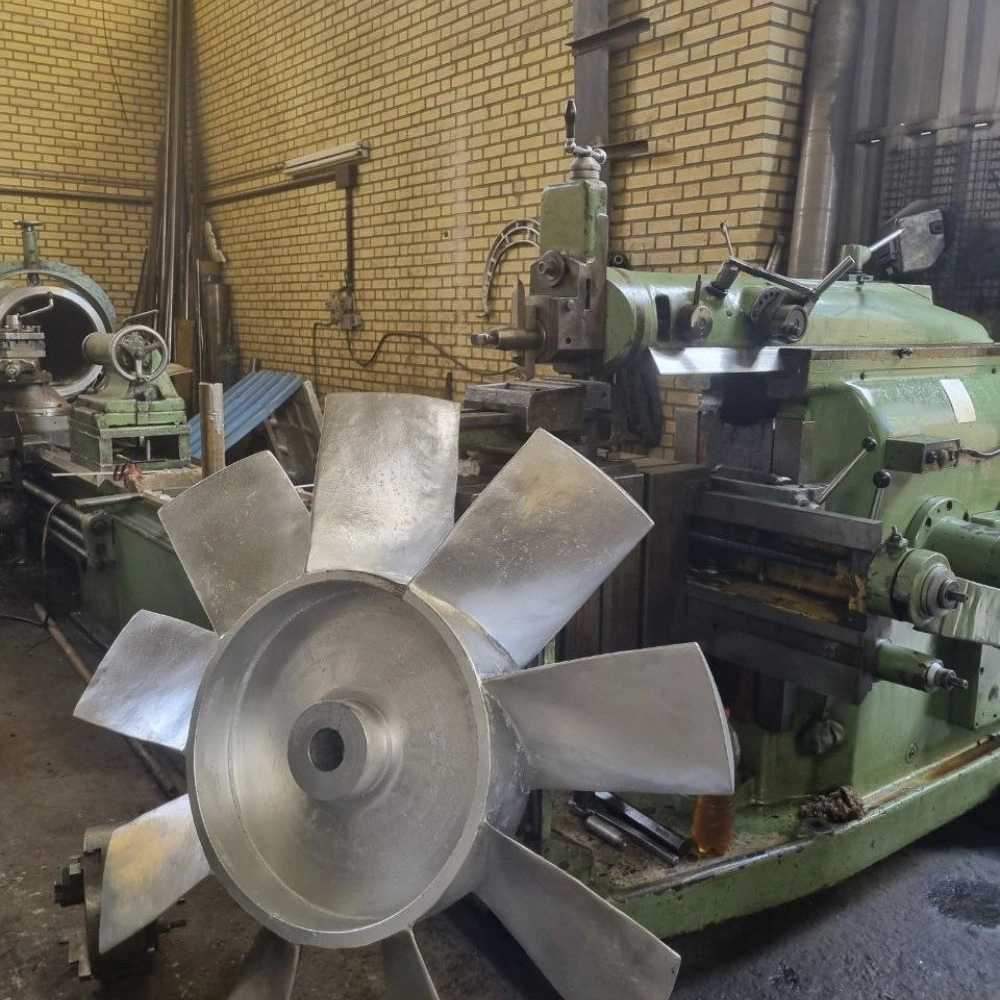 ساخت ایمپلر آلومینیوم به قطر ۱۳۵ سانت