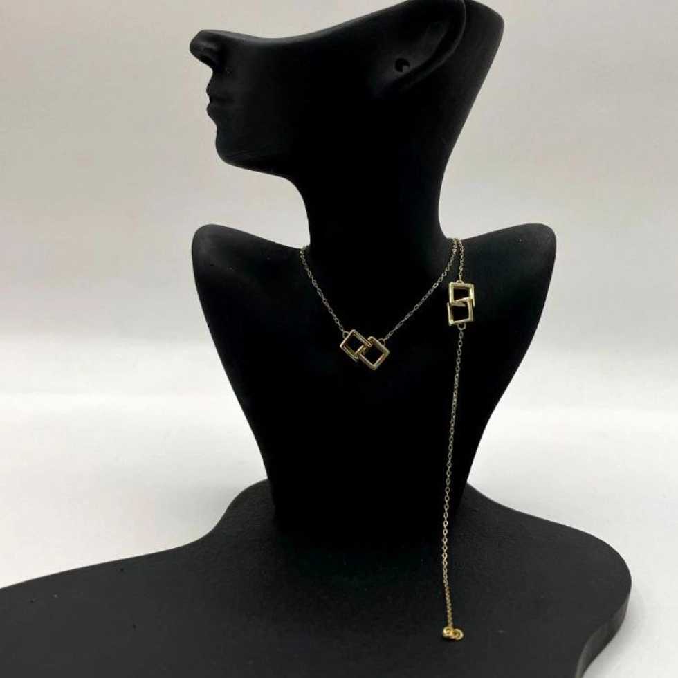 نیم ست گردنی و دستبند طلا