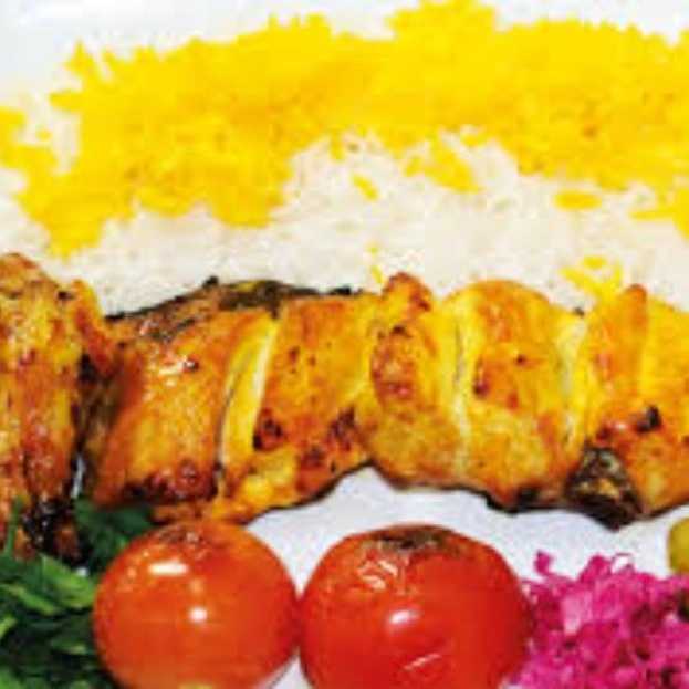 چلو جوجه کباب زعفرانی