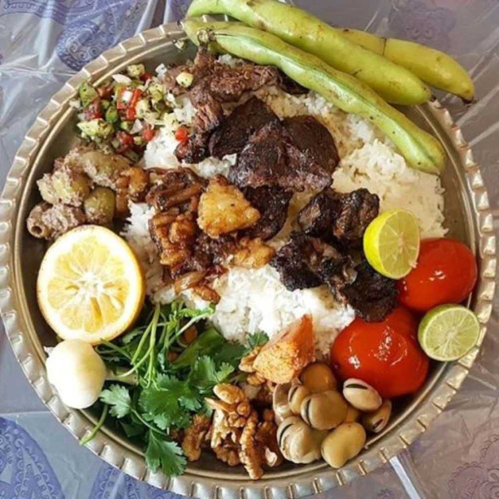 چلوکباب محلی گیلان مخصوص افشار