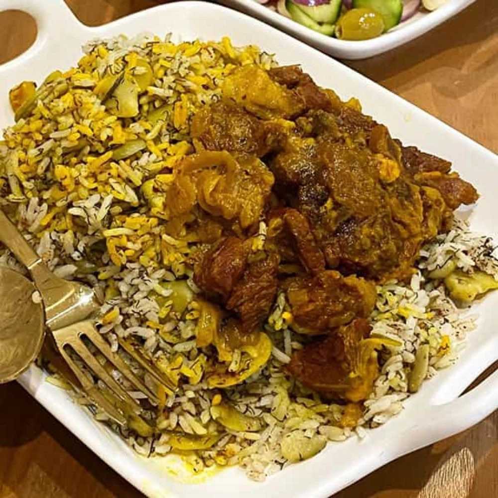 باقالی پلو با گوشت(شنبه ها)