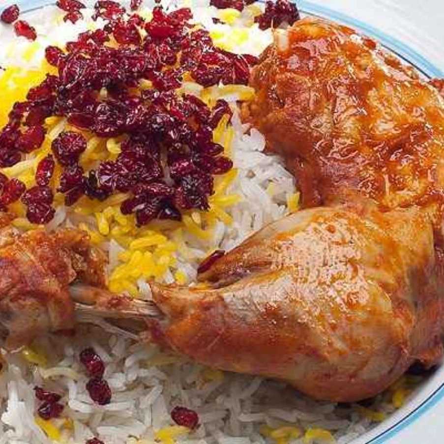 زرشک پلو با مرغ