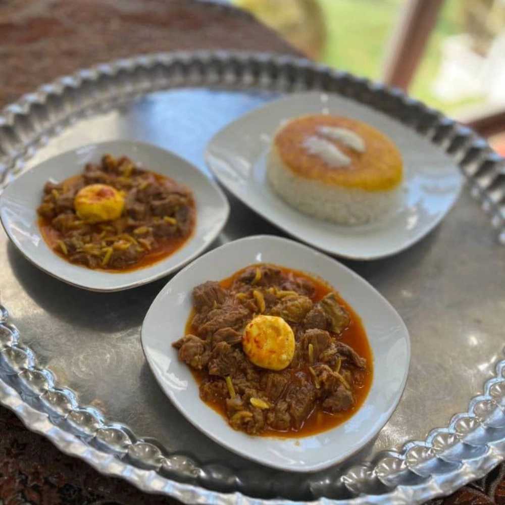 پیجاق قیمه اردبیل با برنج ۲۰۰ گرمی