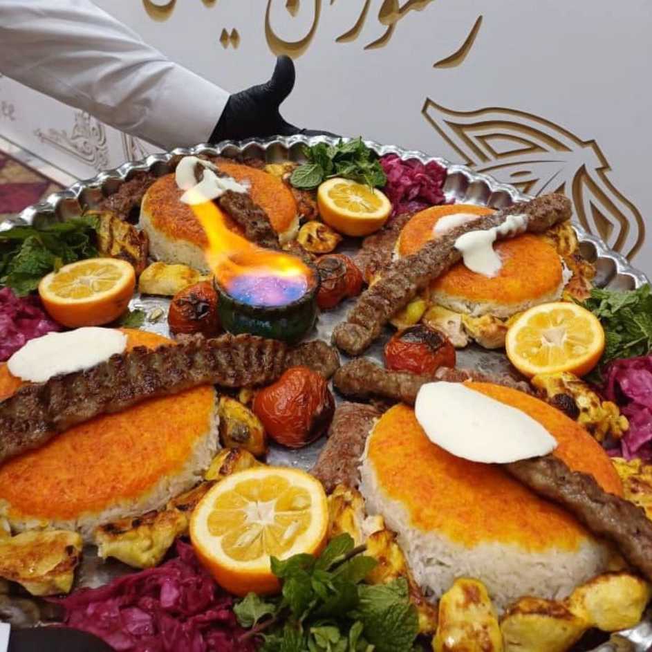 سینی چهارنفره گیلاس