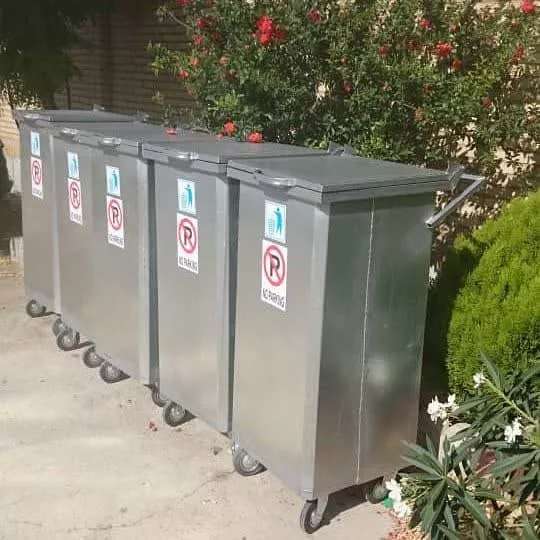مخزن ۲۴۰ لیتری در دو طرح ۴ چرخ و ۲ چرخ