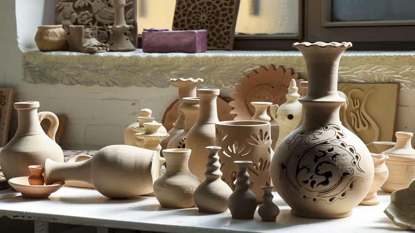 کارگاه سفالگری سنتی