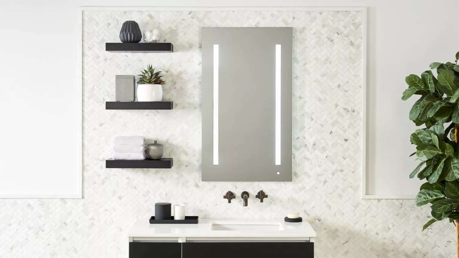 آینه باکس و کابین روشویی زیتون