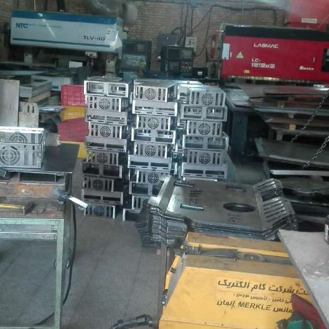 برش لیزر فلزات خم cnc جوش جعفری