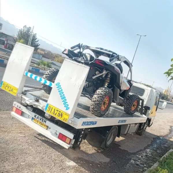 حمل خودرو از اتوبان مجموعه آران بیدگل