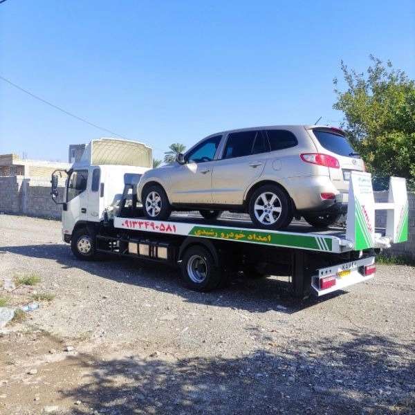 ماشین کش کفی بر و امدادخودرو رشیدی در بم کرمان