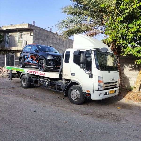 ماشین کش کفی بر و امدادخودرو رشیدی در بم کرمان