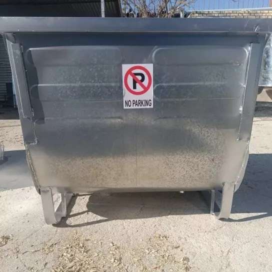 سطل زباله شهری گالوانیزه 1100لیتری
